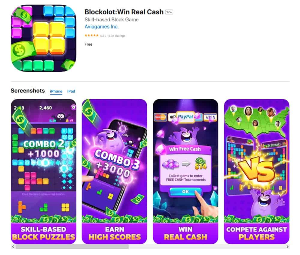 Blockolot app