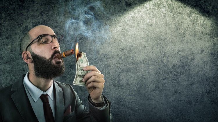 burning money