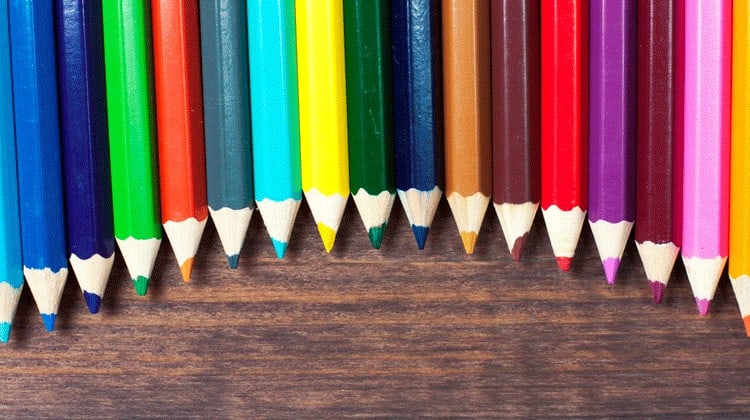 colored pencils
