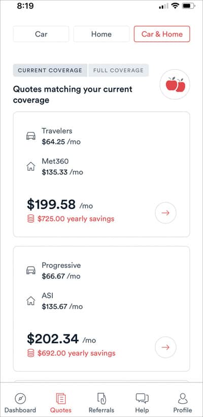 Current Auto And Home Insurance