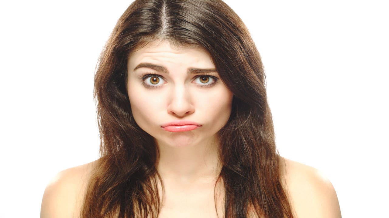 disappointed woman
