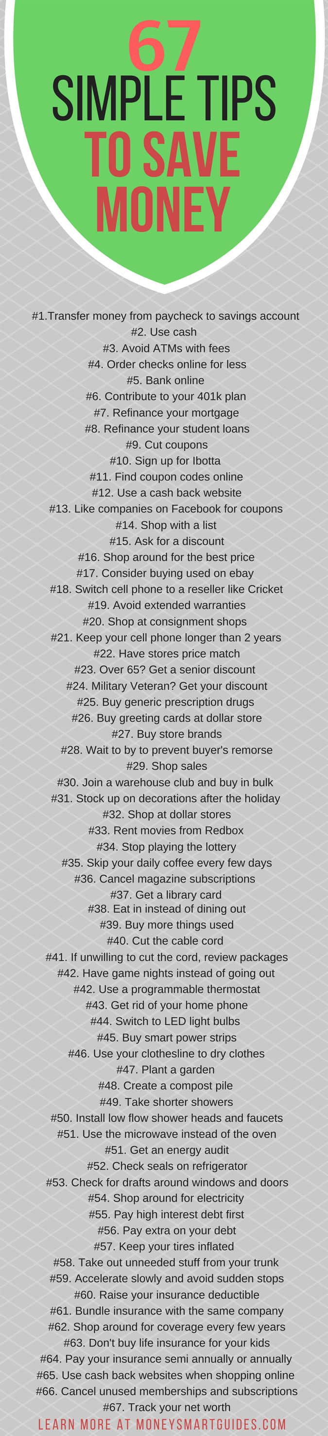 extra ways to save money