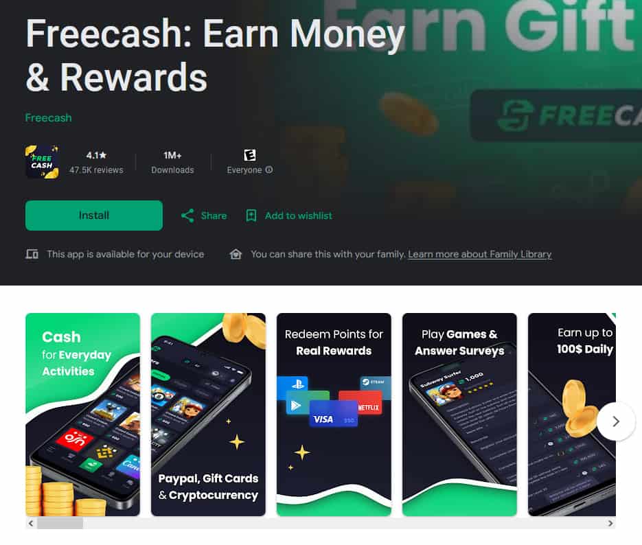 Freecash app