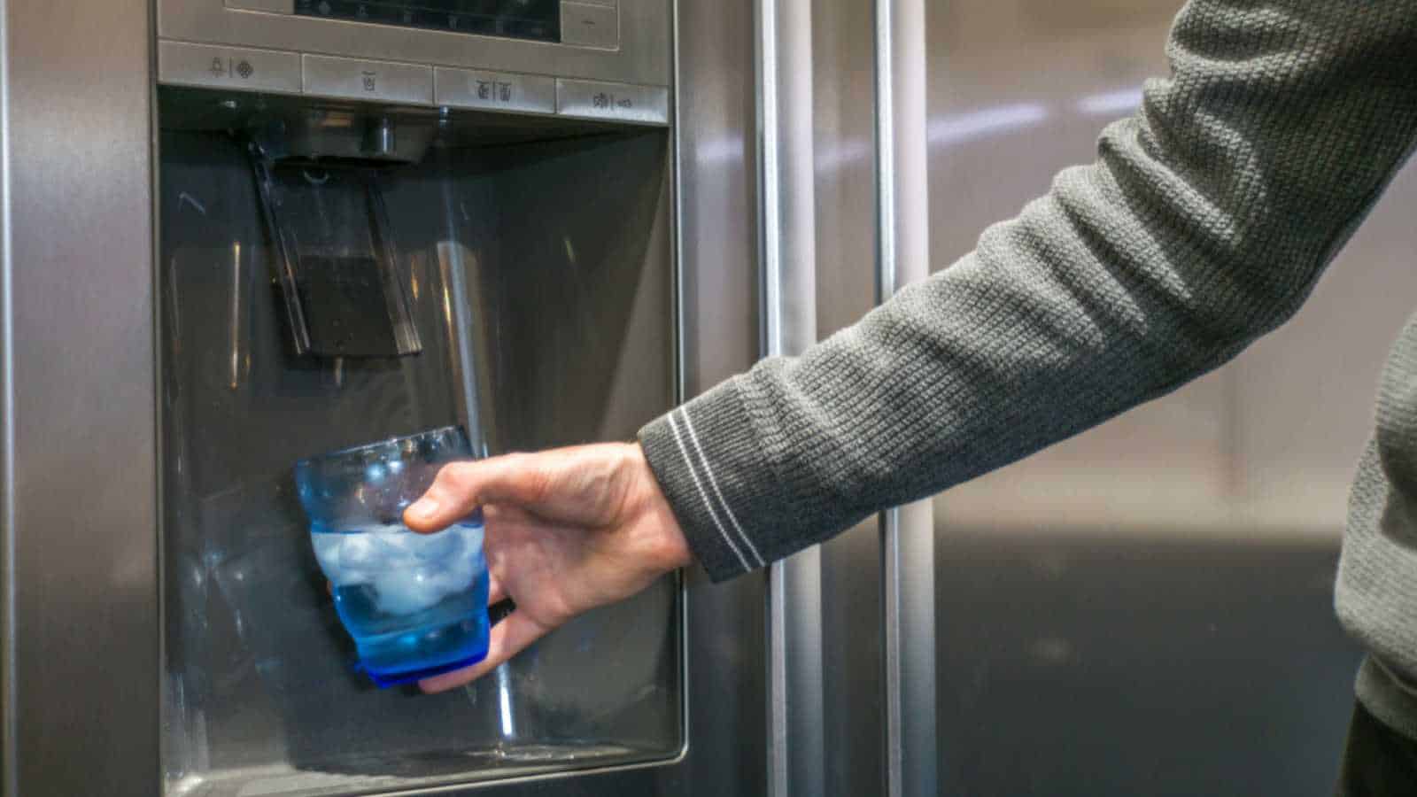 Getting water from dispenser