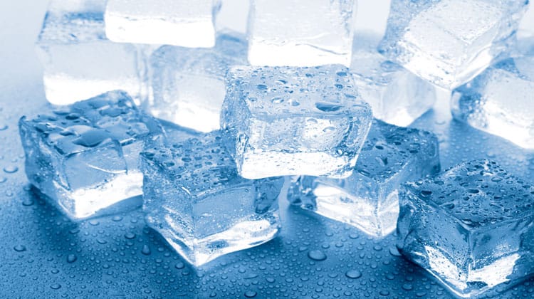 ice cold water