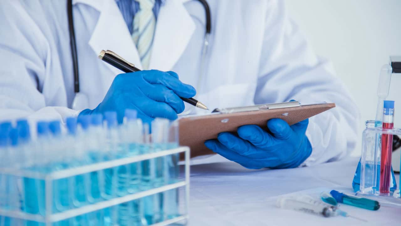 medical or scientific researcher researching and experimenting 