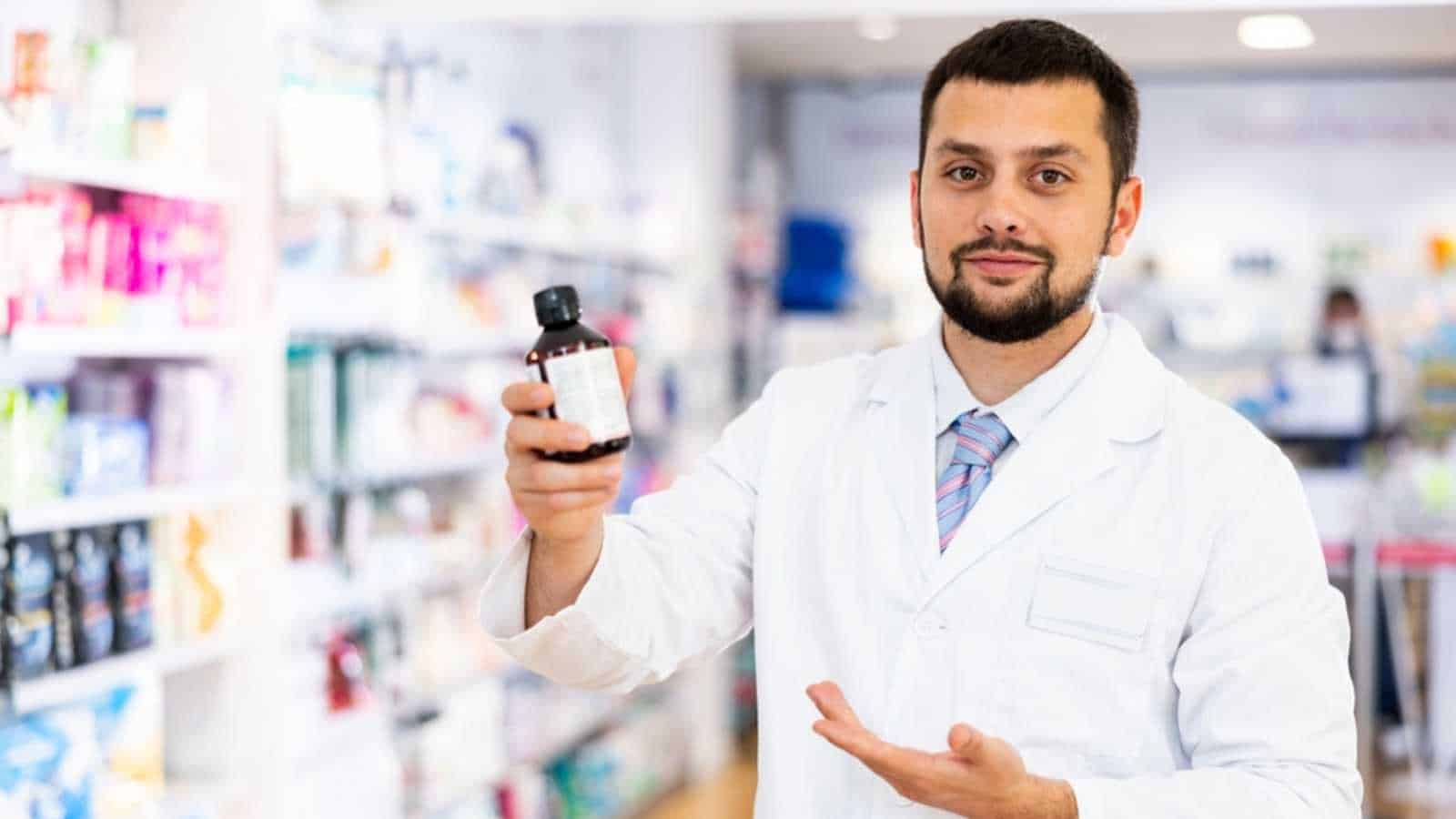 Man at pharmacy