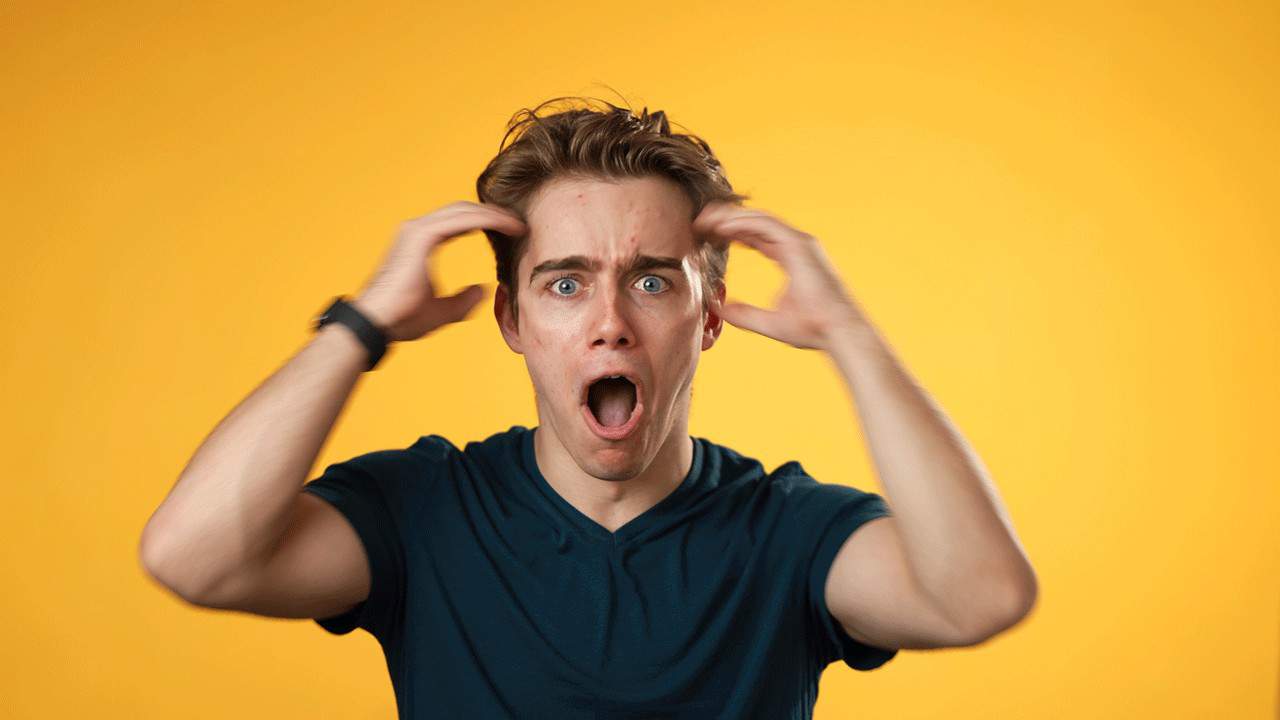 man with mind blown