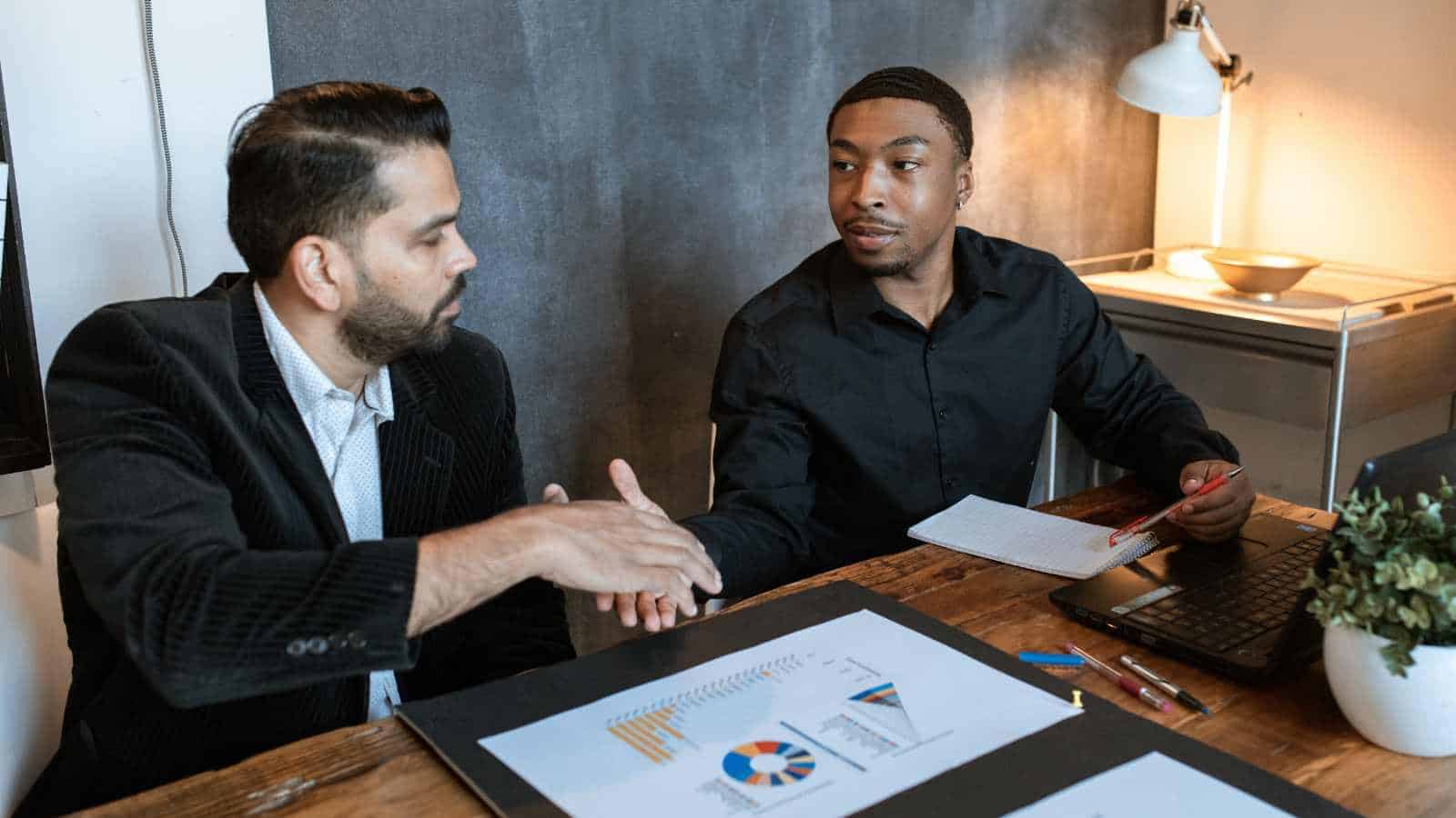 Two Men talking
