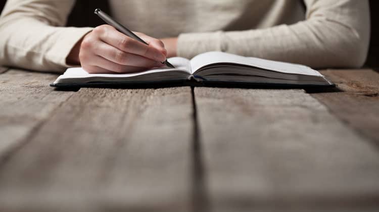 man creating a financial plan