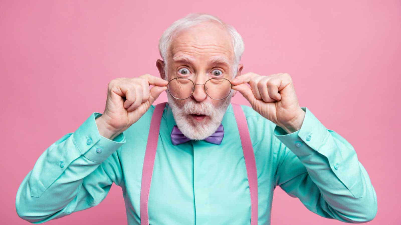 Old Man looking stunned