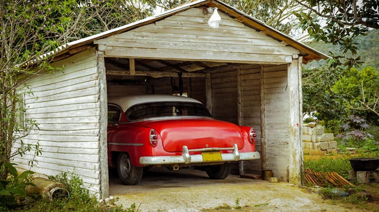 parking in garage