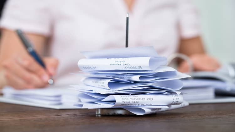 Pile of Receipts