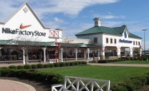shopping at outlet malls