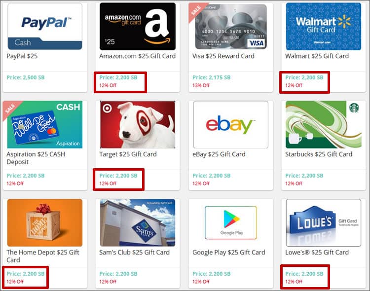Swagbucks Rewards On Sale