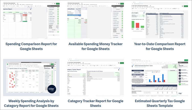 Tiller Money Labs Templates 1