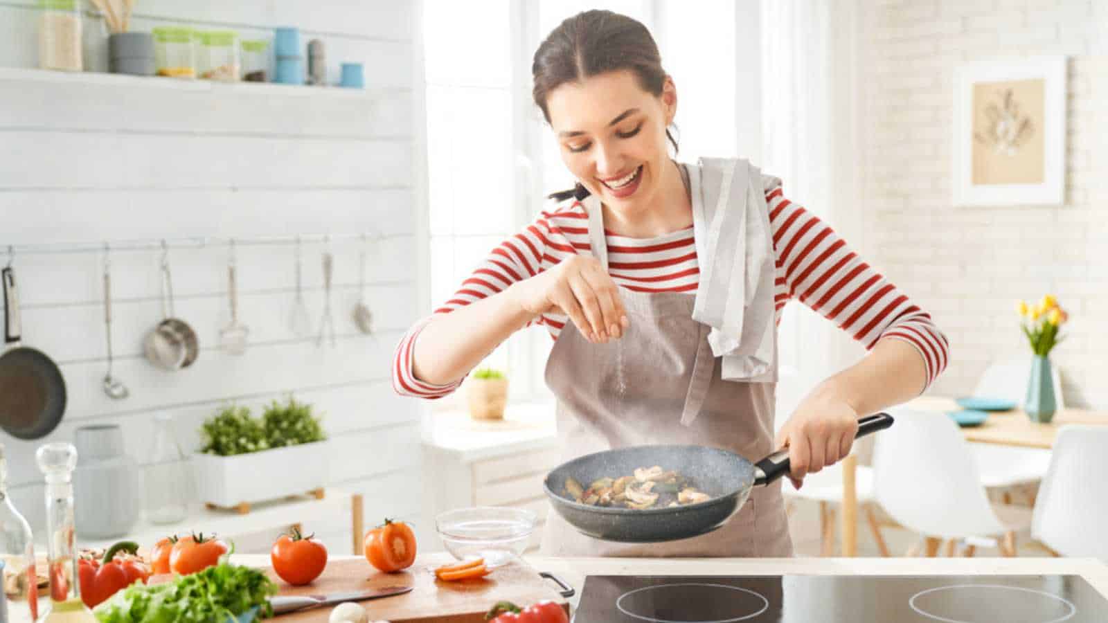 Woman cooking