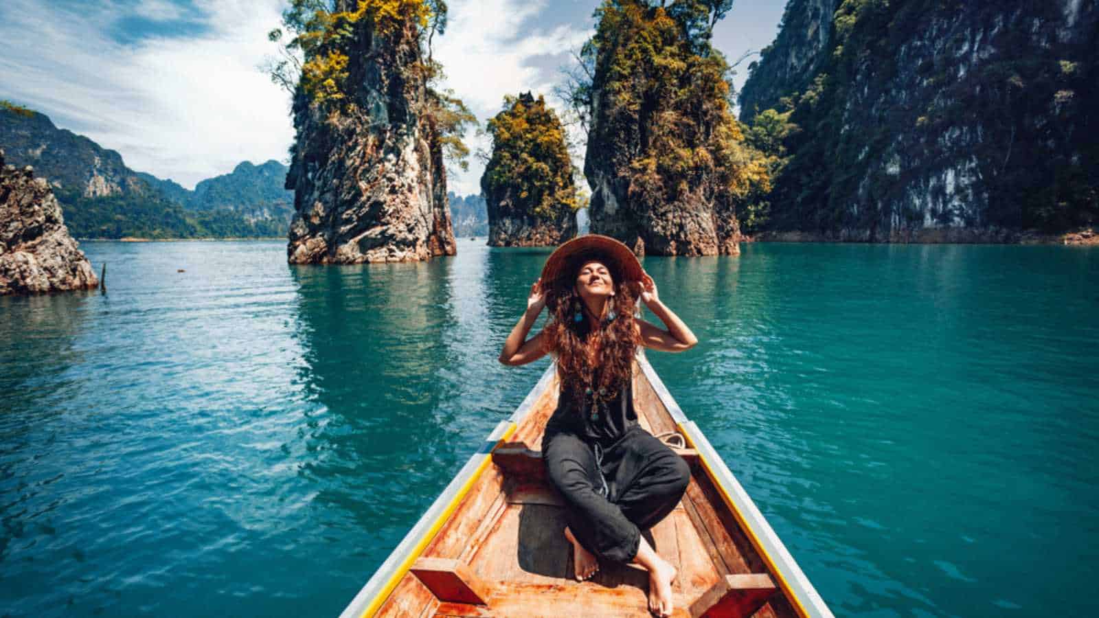 Woman traveling