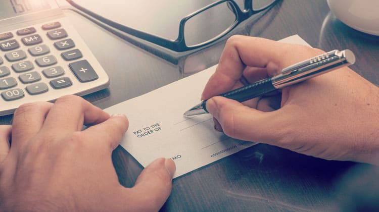 Write Out Temporary Check